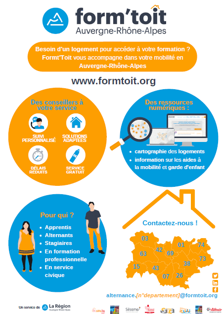 Logement, transport, garde d’enfant : formez-vous en toute sérénité en Auvergne-Rhône-Alpes !