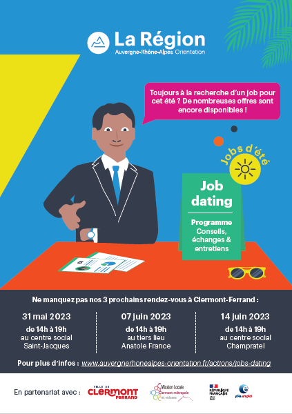 Job dating job d’été à Clermont-Ferrand