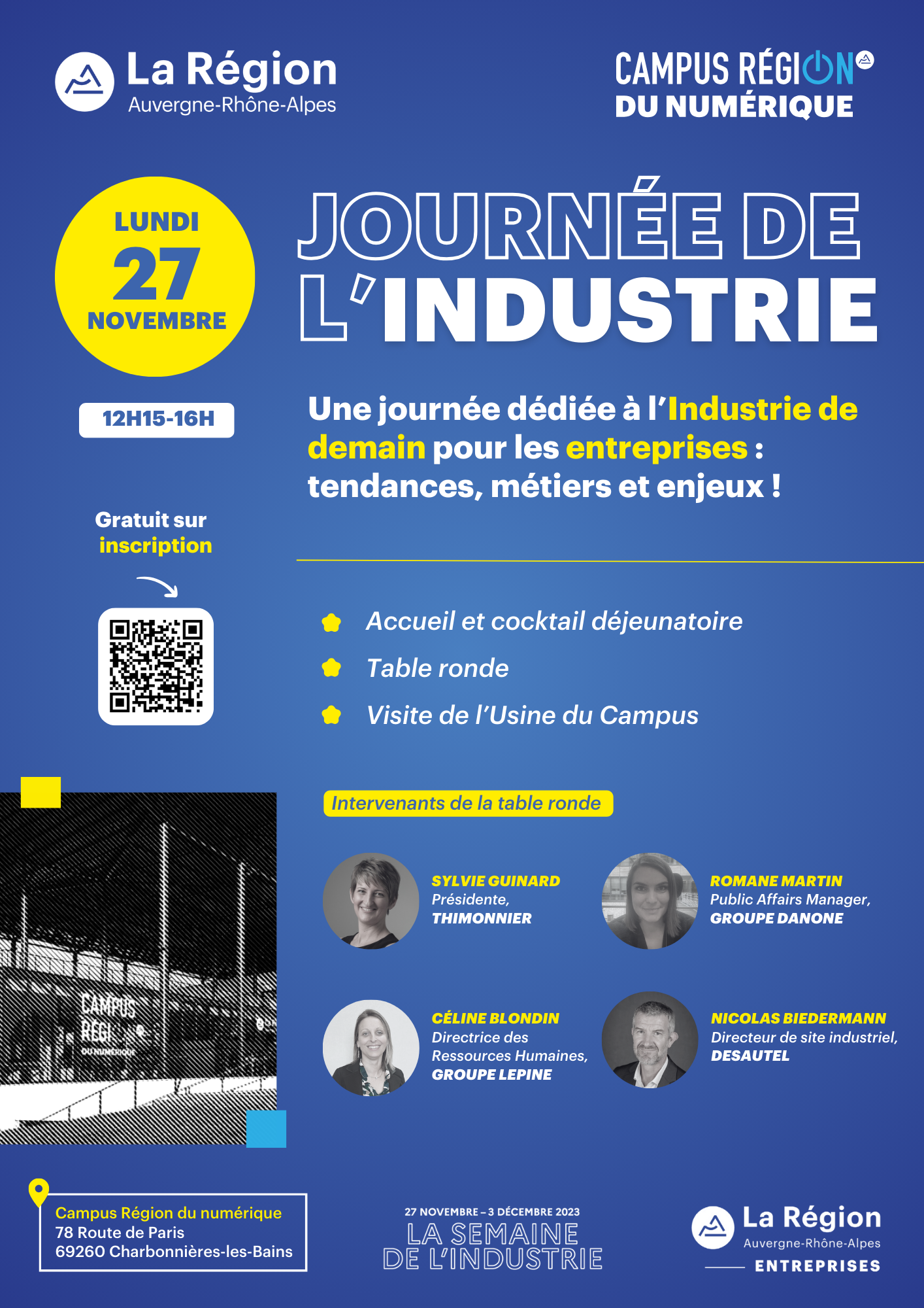 Journée de l’industrie au Campus Région du numérique